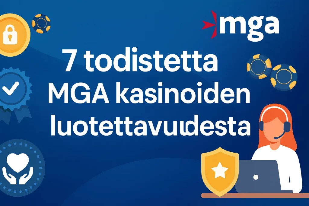 7 todistetta MGA kasinoiden luotettavuudesta