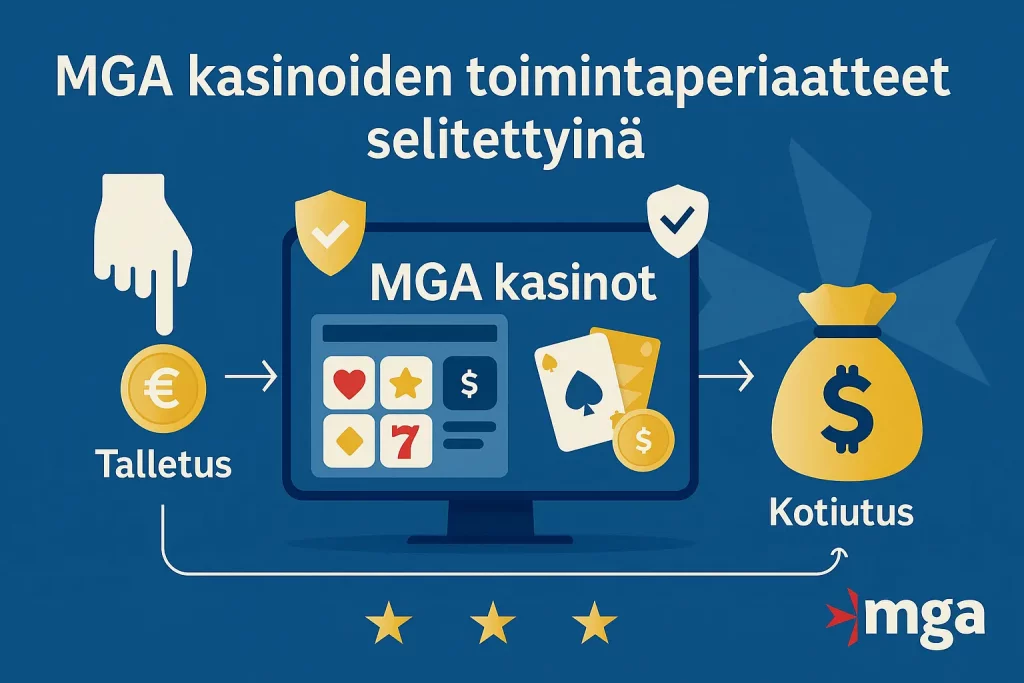 MGA kasinoiden toimintaperiaatteet selitettyinä